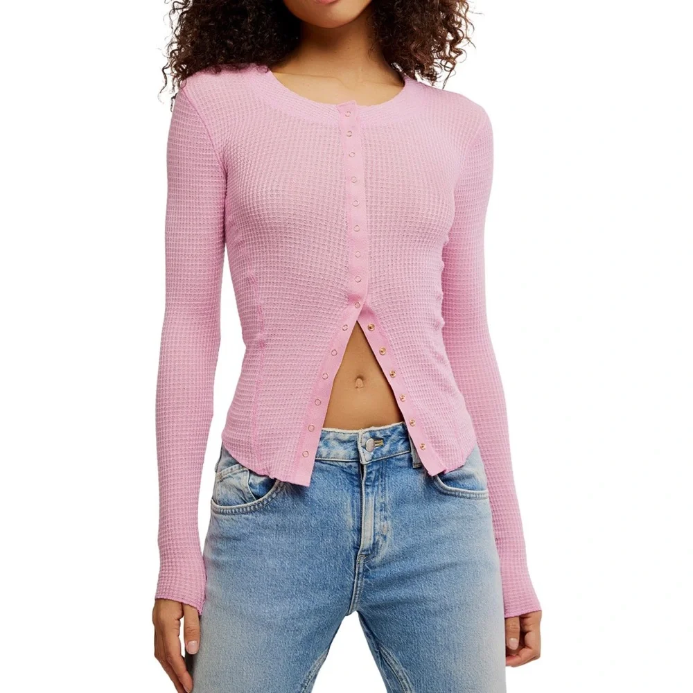 Free People Going Places Cardi Cardigan NEW WITHOUT TAGS NWOT Orchid Smoke Pink